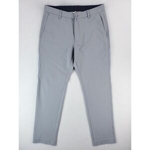 FootJoy Chino Pants Mens 33x32 Gray Performance Golf Stretch Flat Front Casual